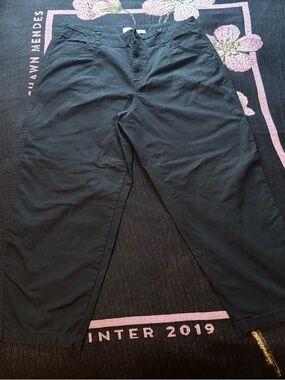 a new day Black Chino Pants - Straight Casual Fitu Size 16